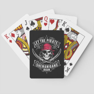 Jeu De Cartes Que les manigances de pirates commencent crâne d'H