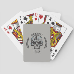 Jeu De Cartes Québec patriote 1608 grunge métal Référendum OUI