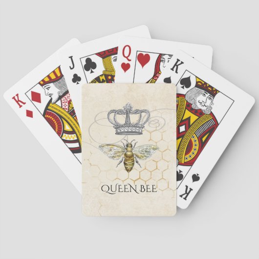 Jeu De Cartes Queen Bee Honey Comb Royal Crown (dos)