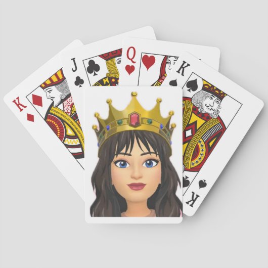 Jeu De Cartes Queen jouant aux cartes (dos)