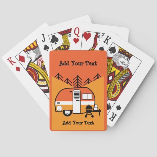 Jeu De Cartes Queen of the Camper - Drôle Camping RV (dos)