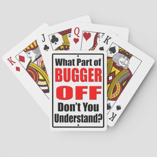 Jeu De Cartes Quelle partie du bugger désactivé (dos)