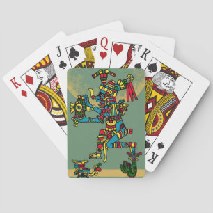 Jeu De Cartes Quetzalcoatl. Tribal Aztèque.