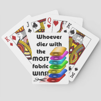 Jeu De Cartes Quiconque meurt avec le plus de tissu gagne !