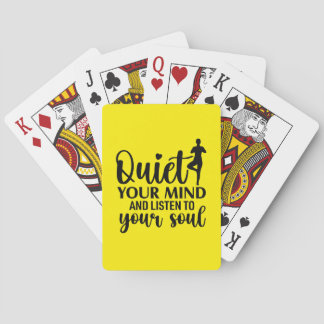 Jeu De Cartes Quiet Your Mind and Listen to Your Soul Relaxation