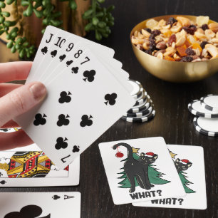Jeu De Cartes Quoi ? Noël Black Cat Conception de vacances