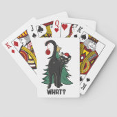 Jeu De Cartes Quoi ? Noël Black Cat Conception de vacances (dos)