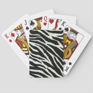 Jeu De Cartes RAB Rockabilly Impression Zèbre Noir & Blanc
