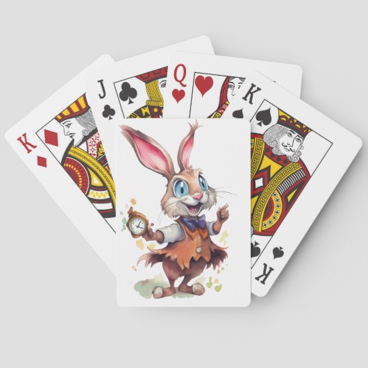 Jeu De Cartes Rabbit avec montre (dos)