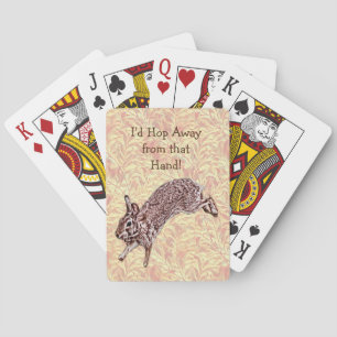 Jeu De Cartes Rabbit S'Éloigner Citation Drôle Jouer Des Cartes