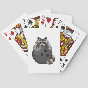 Jeu De Cartes Raccoon à Bowling avec Bowling