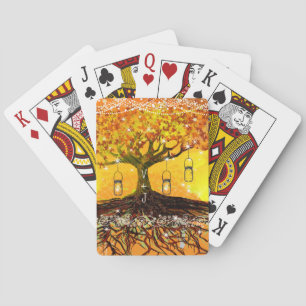 Jeu De Cartes Racines de l'amour Romantique Rustique Arbre Maria