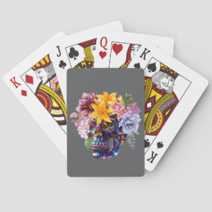 Jeu De Cartes "Radiance crânienne florale"