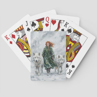 Jeu De Cartes Radiant Peace Dove Lantern Imbolc Snowdrops Art