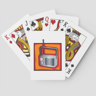 Jeu De Cartes Radio Art Pop Rétro des Années 80 Vibrant Vintage
