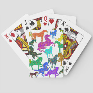 Jeu De Cartes Rainbow Horses - "Dotty about Horses !"