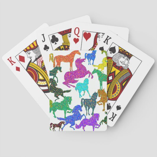 Jeu De Cartes Rainbow Horses - "Dotty about Horses !" (dos)