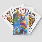Jeu De Cartes Rainbow Owls Perch Cute ajouter nom enfants Match  (dos)