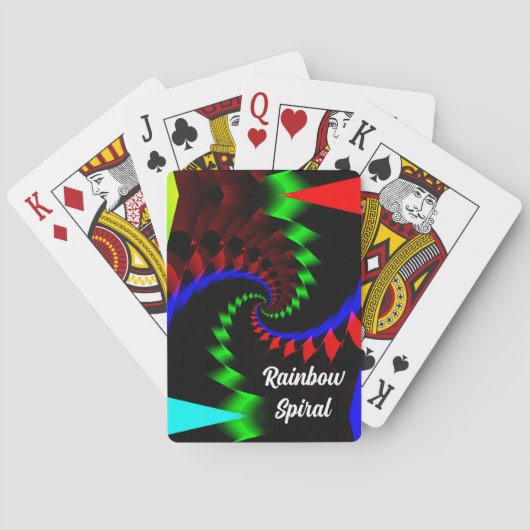 Jeu De Cartes Rainbow Spiral ( vous pouvez changer les mots ) (dos)