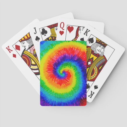 Jeu De Cartes Rainbow Tie-Dye Alcohol (dos)