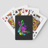 Jeu De Cartes Rainbow Treble Clef Music Thème (dos)