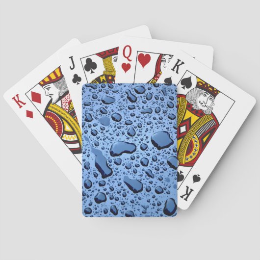 Jeu De Cartes Raindrops Motif Lecture Cartes (dos)