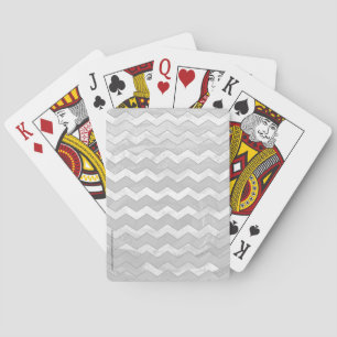 Jeu De Cartes Rainy Sky Grey Chevron Motif