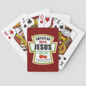 Jeu De Cartes Ramassez Avec Jésus Drôle Christian Ketchup Tomate (dos)