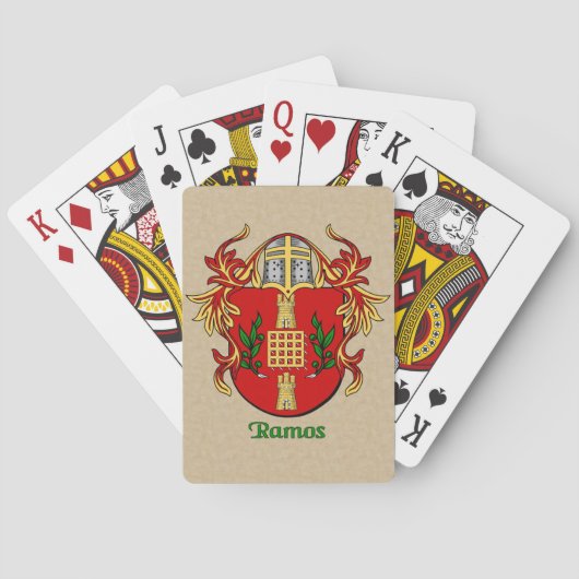 Jeu De Cartes Ramos Bouclier héraldique avec manteau (dos)