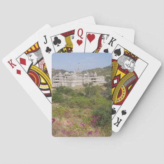 Jeu De Cartes Ranakpur Jain Temple, Ranakpur, Rajasthan, Inde (dos)