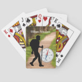 Jeu De Cartes Randonnée Compass et Trail personnalisent avec le (dos)