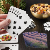 Jeu De Cartes Rangées de lavande en Provence (In Situ)
