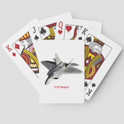 Jeu De Cartes Rapteur F-22 (dos)