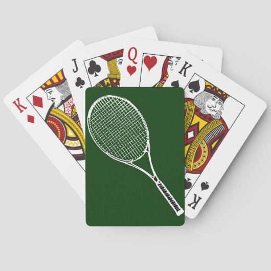 Jeu De Cartes raquette de tennis (dos)