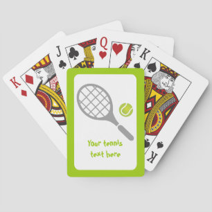 Jeu De Cartes Raquette de tennis et coutume de balle