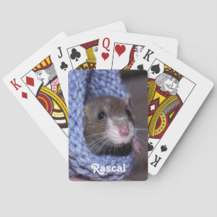 Jeu De Cartes Rat de compagnie mignon personnalisé pour bébé
