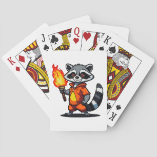 Jeu De Cartes Raton laveur avec torche