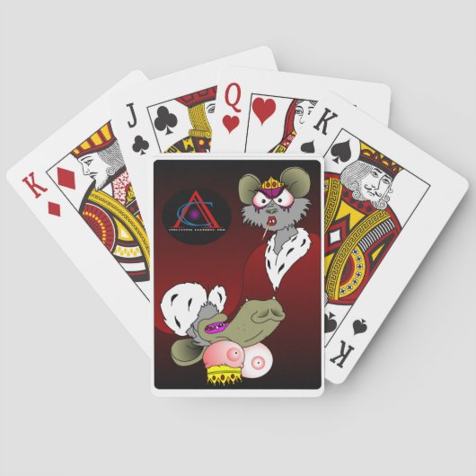 Jeu De Cartes Rats Jouant aux cartes (dos)