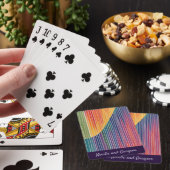 Jeu De Cartes Rayures arc-en-ciel avec vague (In Situ)