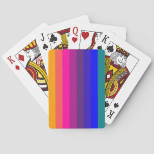 Jeu De Cartes Rayures Colorées