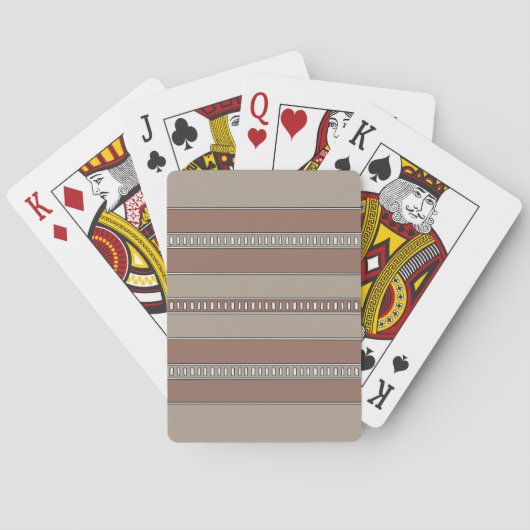 Jeu De Cartes Rayures de mosaïque du désert (dos)