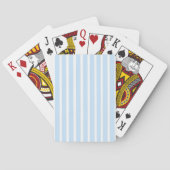 Jeu De Cartes Rayures fines bleu clair (dos)