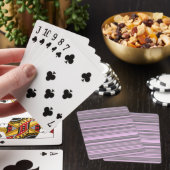 Jeu De Cartes Rayures Gris Violet (In Situ)