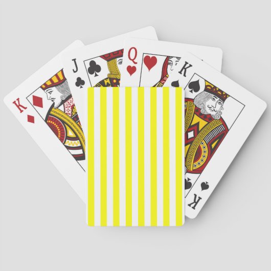 Jeu De Cartes Rayures jaunes (dos)