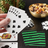 Jeu De Cartes rayures noires vertes (In Situ)