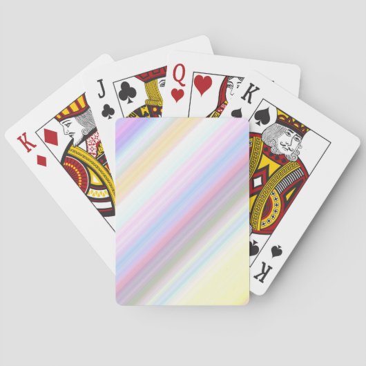 Jeu De Cartes Rayures pastel (dos)