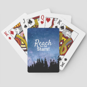 Jeu De Cartes Reach For The Stars Motivation Inspiration Citatio