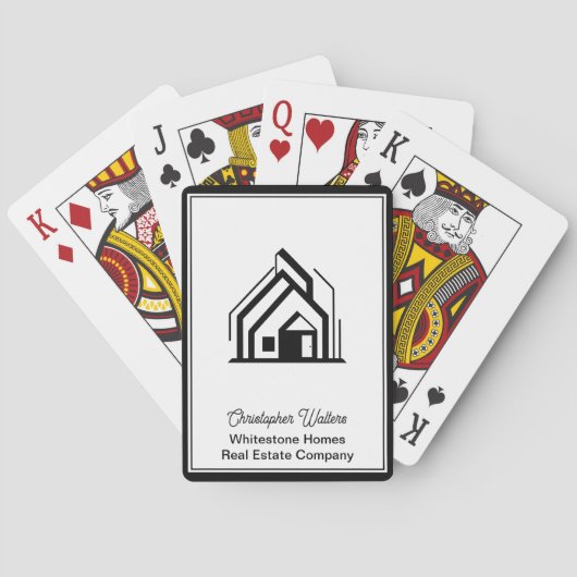 Jeu De Cartes Real Estate Company Customized Realtor Logo (dos)