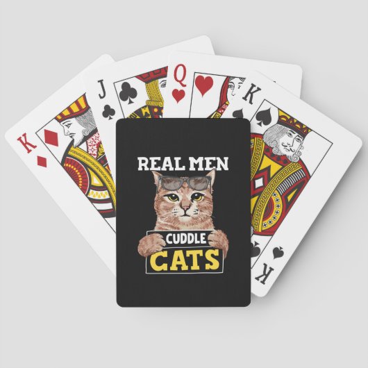 Jeu De Cartes Real Men Cuddle Cats (dos)