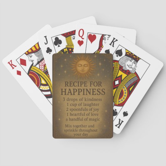 Jeu De Cartes Recette de bonheur (dos)